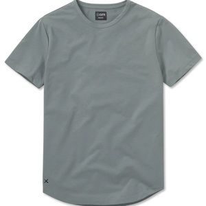 Cuts curve hem tshirt